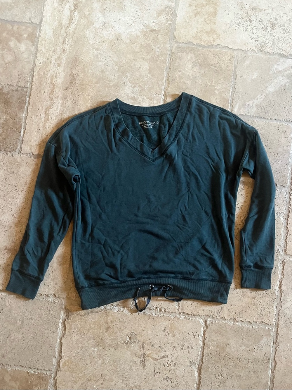 Beyond yoga, dark green sweatshirt, size small